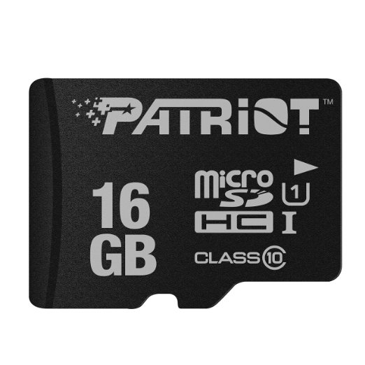 Patriot LX Series 16GB High Speed Micro SDHC Class 10 UHS-I Transfer Speeds For Action Cameras, Phones, Tablets, and PCs