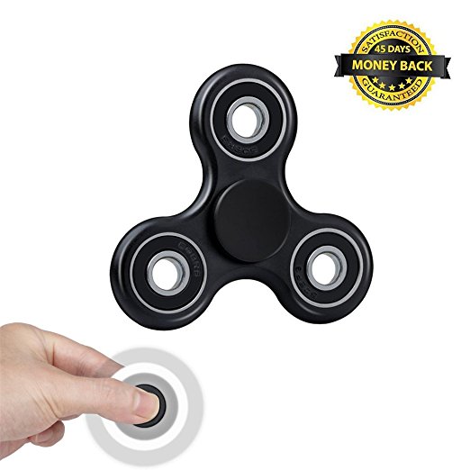 Hand Spinner, WINWONBRA Fidget Spinner High Speed EDC Fidget Toys Stress and Anxiety Relief Toy (Black)