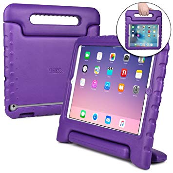 COOPER DYNAMO Kids case compatible with Galaxy Tab S2 9.7 | Shock Proof Heavy Duty Kidproof Cover for Kids | Girls, Boys, School | Handle & Stand, Screen Protector | Samsung SM-T810 T815 T817 (Purple)