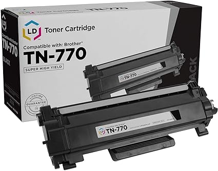 LD Products Compatible Toner Cartridge Replacements for Brother TN770 TN-770 TN760 TN-760 TN730 TN-730 Super High Yield (Black) for HL-L2370DW, MFC-L2730DW, MFC-L2750DW, MFC-L2750DW XL