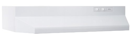 Broan 404201 ADA Capable Under-Cabinet Range Hood, 160 CFM 42-Inch, White