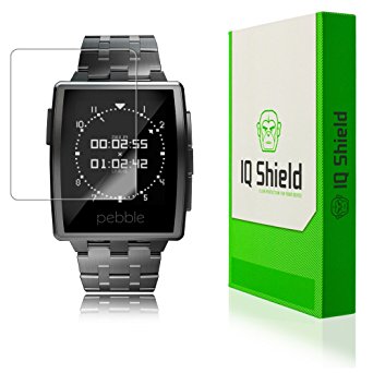 Pebble Steel Smartwatch Screen Protector, IQ Shield® LiQuidSkin Full Coverage Screen Protector for Pebble Steel Smartwatch HD Clear Anti-Bubble Film - with Lifetime Warranty