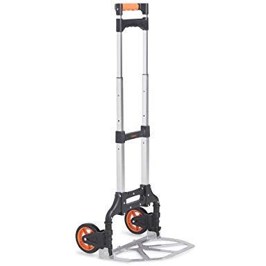 VonHaus Hand Truck/Sack Truck - Multi-Functional Folding Aluminium Alloy Sack Truck & Dolly For Convenient Lifting & Moving At Home, Office & Outdoors 70kg Capacity