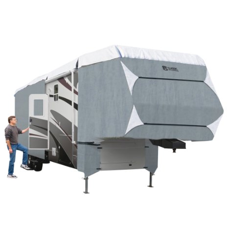 Classic Accessories 75663 OverDrive PolyPro III Deluxe 5th Wheel & Toy Hauler Cover, Fits 33' - 37'