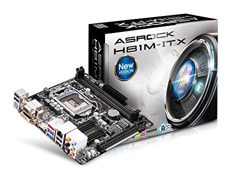 ASRock Mini ITX DDR3 1600 LGA 1150 Motherboard H81M-ITX