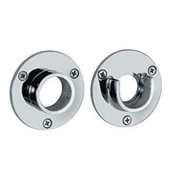 Gatco 833 2-5/8-Inch Diameter Wall Flange Pair, Exposed Screw Mounting, Chrome