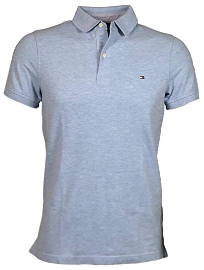 Tommy Hilfiger Mens Stretch Slim Fit Pique Polo Shirt