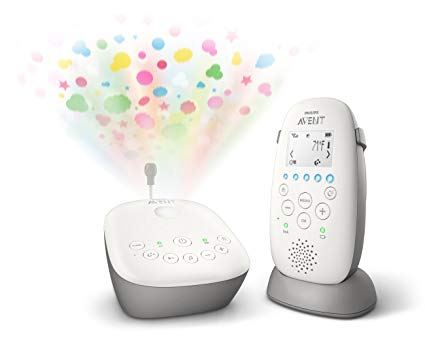 Philips Avent Dect Audio Baby Monitor with Starry Night Projector SCD730/86