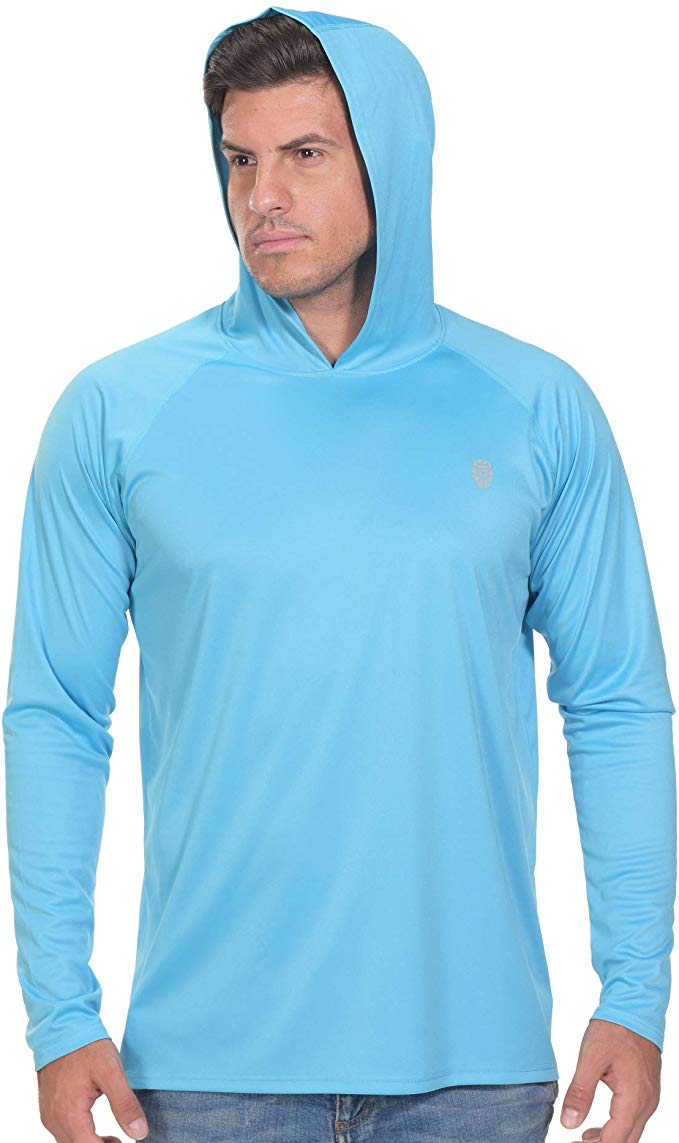 Fishing Shirts for Men Long Sleeve - Sun Protection SPF 50  UV Tshirt Hoodies