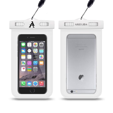iPhone 6S Waterproof Case,AIKELIDA® Waterproof iPhone 6S Plus Case and iPhone 6/6 Plus/5 Waterproof Case, Samsung Galaxy S6/S5 Case Waterproof,Samsung Note 5/4 Waterproof Bag,100 Feet IPX8 Certified Dry Bag