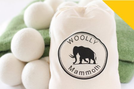 Woolly Mammoth Wool Dryer Balls; Natural Fabric Softener And Static Guard; Save Money With Wool Dryer Balls And Never Buy Fabric Softener Or Dryer Sheets Again! (XL 6-Pack) Dryer Balls With Gift Bag