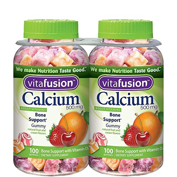 Vitafusion Calcium, Gummy Vitamins for Adults, 500 mg