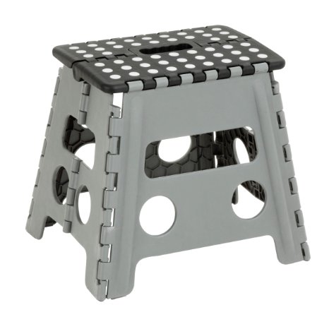 Honey-Can-Do TBL-02977 Folding Step Stool with Anti-Slip Surface 128-Inch