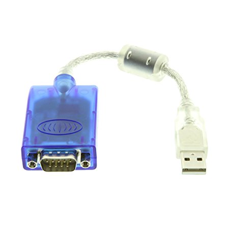 GearMo Windows 7, 8 and 10 Compatible USB Serial Adapter FTDI Chip RS232 DB-9 920K with TX/RX LED