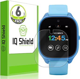 IQShield Screen Protector Compatible with Verizon Gizmo watch 3 (6-Pack) Anti-Bubble Clear Film (Gizmowatch 3)