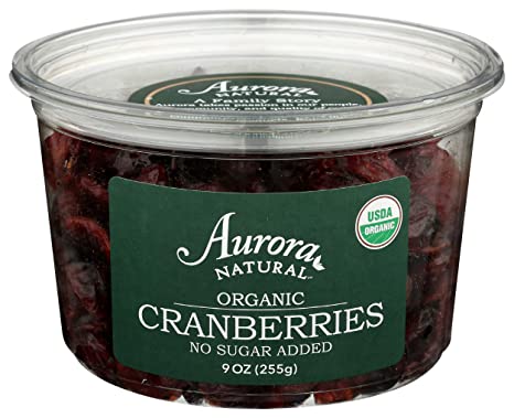 Aurora Products, Cranberries Dried Organic, 9 Ounce