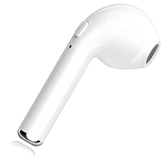 Bluetooth Earbud, Bluetooth 4.1 Wireless Headset In-Ear Earbud V4.1 Multi Point Connection With Mic for IOS Android Smart Phones (Single right ear)