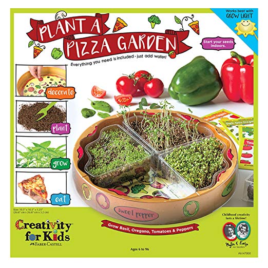 Creativity for Kids Plant a Pizza Garden - Vegetable and Herb Starter Kit for Kids