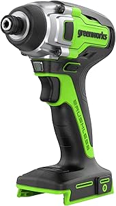 Greenworks 24V Brushless Cordless Impact Driver Kit, 2650in./lbs Torque, Variable Speed-Battery and Charger NOT Included