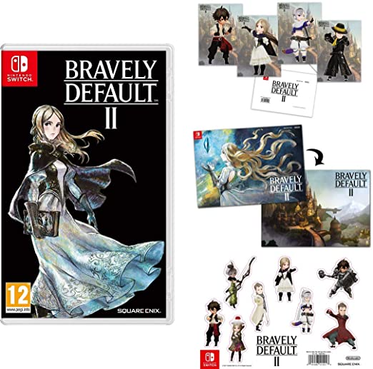 Bravely Default II (Nintendo Switch)   Double Sided Poster   Postcards   Sticker Sheet