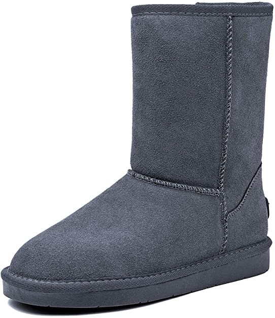 AOMAIS Women’s Winter Snow Boots Fur Lined Mid Calf and Mini Outdoor Warm Boot Shoes Ankle Short Booties