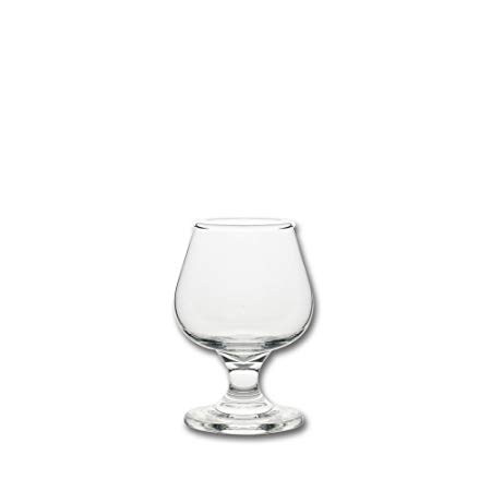 10 Strawberry Street Fiero Mini 5 Oz Brandy Glass, Set of 6, Clear Glass