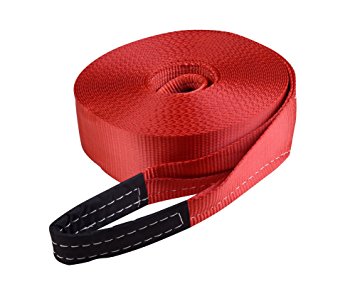 Reliablesling 3.2" X 65' Heavy Duty Recovery Tow Strap, 17640 Lb Capacity