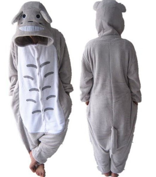 WOWcosplay Kigurumi Pajamas Unisex Adult Cosplay Costume Animal-Totoro,S(150-160cm)