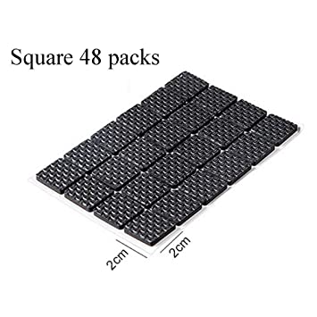 Furniture Leg Protection Cover-Table Feet Pad Floor Protector Non-Slip Furniture Pads (Square 48 Pieces)