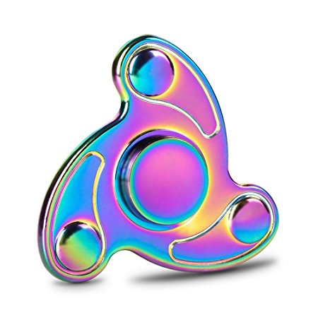 Fidget Spinner – Colorful Hand Spinner Rainbow Color Ultra High Speed Long Spin Time Zinc Alloy Metal EDC Anti Stress Finger Toy