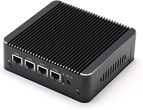 Firewall Hardware, VPN, Network Security Appliance, Router PC, Intel Celeron J4125, RS34g, AES-NI/4 x Intel 2.5GbE I225-V LAN/2USB3.0/VGA/HDMI/Fanless, (8G RAM/256G SSD)