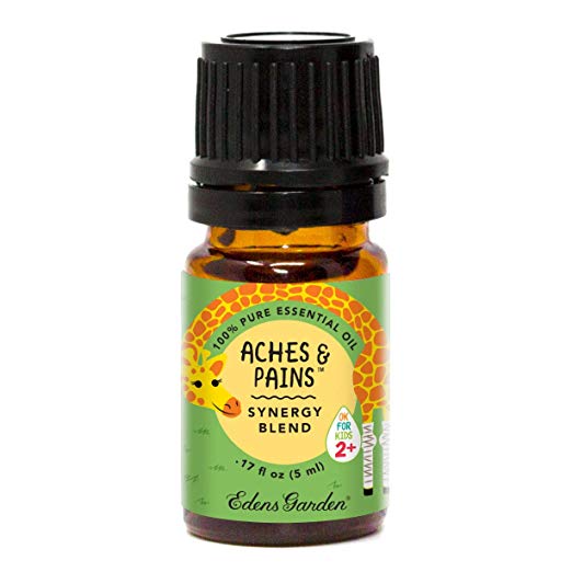 Edens Garden Aches & Pains"OK For Kids" Essential Oil Synergy Blend, 100% Pure Therapeutic Grade (Child Safe 2+, Massage & Pain), 5 ml