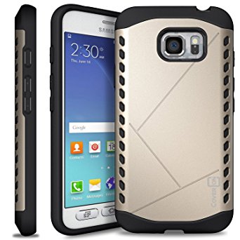 Galaxy S7 Active Gold Case, CoverON [Paladin Series] Slim Fit Hard Protective Modern Style Phone Case for Samsung Galaxy S7 Active - Gold