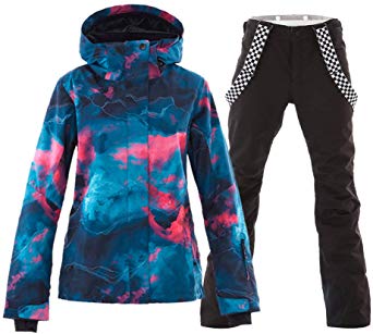 Women's Ski Snowboard Jackets Pants Set Windproof Waterproof Snow Jacket Ski Suits Rain Jacket