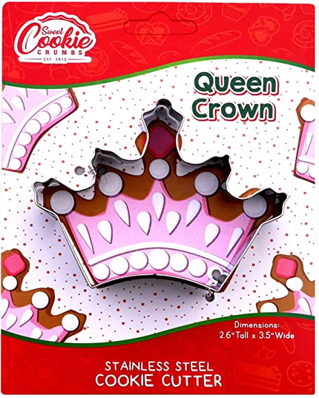 Queen Crown Cookie Cutter- Stainless Steel