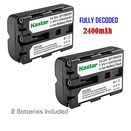 Kastar Battery for Sony NP-FM500H Sony DSLR-A100 A100 DSLR-A200 Alpha A200 DSLR-A300 Alpha A300 DSLR-A350 Alpha A350 DSLR-A450 Alpha A450 DSLR-A500 Alpha A500 DSLR-A550 Alpha A550 DSLR-A560 Alpha A560