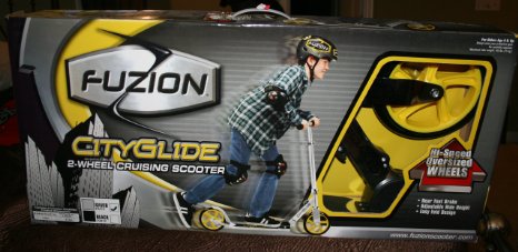 Fuzion CityGlide 2-Wheel Cruising Scooter-Silver
