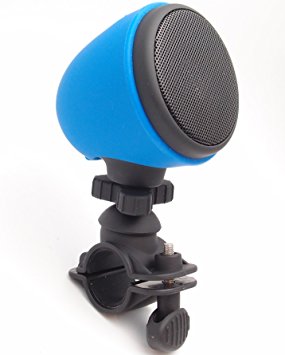 YTR.co Bike Mount Wireless Speaker Makes it Even Easier to Take Your Music Anywhere. Mount Your Portable Bluetooth Speaker on Bike Handlebars to Power Your Adventures - Blue