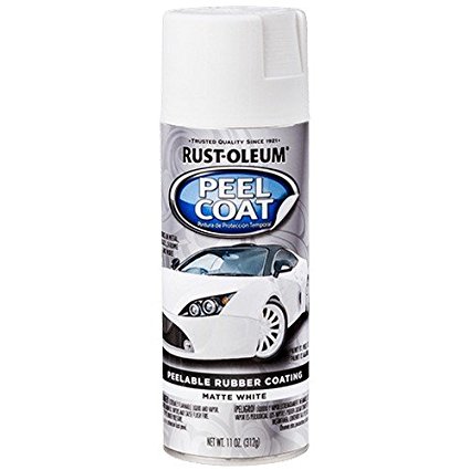 Rust-Oleum 276800 White Automotive Peel Coat Spray, 11 fl. oz.