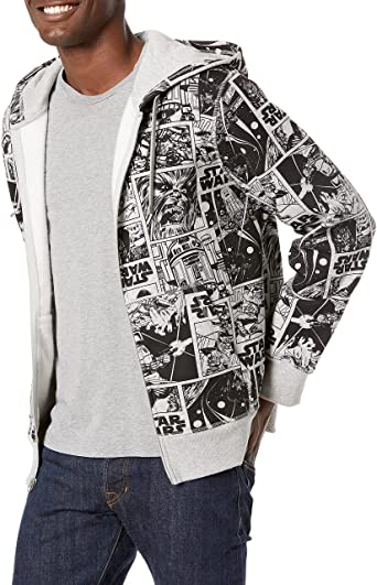 Amazon Essentials Mens Men's Disney Fleece Full-Zip Hoodie Sweatshirts