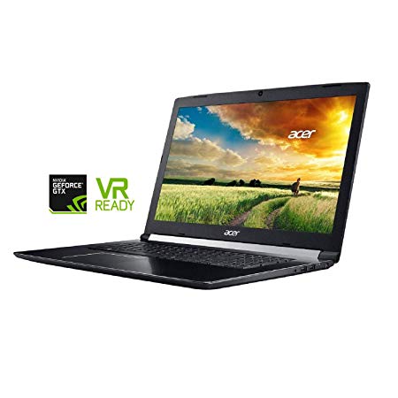 Acer Aspire 7 Premium 17.3" Gaming and Bussiness Laptop (Intel 8th Gen Coffee Lake i7-8750H 6-core, 16GB RAM, 256GB PCIe SSD, 17.3" FHD ( 1920x1080 ), GeForce GTX 1060, Win 10 Home) VR Ready