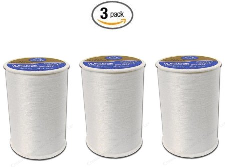 Coats & Clark All Purpose Thread 400 Yards White (One Spool of Yarn) (3)
