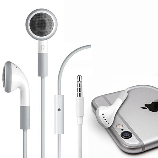 Fosmon Headphone Earbuds 3.5mm In-Ear Headset with Microphone Earphone for Apple iPhone 6S/6S Plus, 6/6 Plus / SE / 5S / 5C / 5 / 4 / 4S / iPad / iPod Touch 5th / 4th Gen