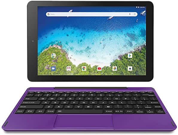 RCA 10" Viking Pro (2-in-1) Laptop Tablet with Detachable Keyboard - 32GB | Android 8.1 (Go Edition) - (RCT6A03W13F1H) (Purple)