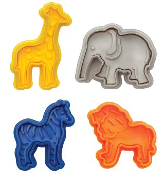 Mrs. Anderson's Baking Animal Cracker Cookie Cutters, Set of 4