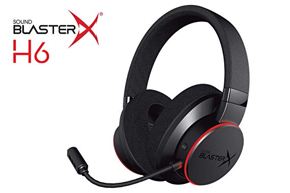 Sound BlasterX H6 USB Gaming Headset - 7.1 Virtual Surround Sound, Hardware EQ & Ambient Monitoring