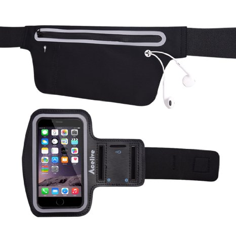iPhone 6s 6 armband   Waist Pack, Acelive Running Belt Fanny Pack and iPhone 6s 6 armband for Outdoor Sports, Compact for Carrying All Your Necessities