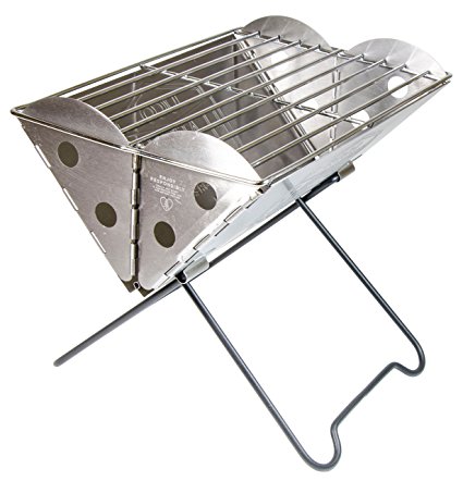 UCO Flatpack Portable Stainless Steel Grill and Fire Pit