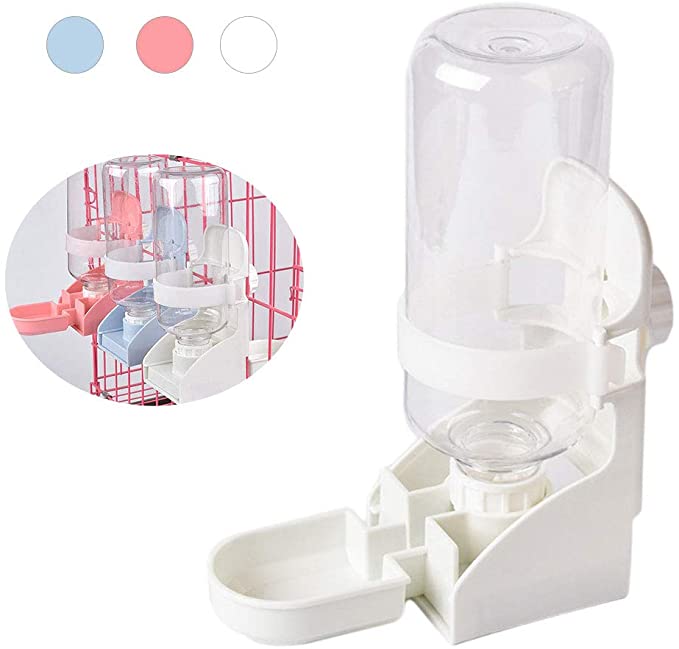 Oncpcare 17oz Rabbit Water Feeder, Pet Cage Suspended Water Dispenser, Hanging Automatic Small Animal Water Bottle Bowl for Bunny Chinchilla Hedgehog Ferret Hamster