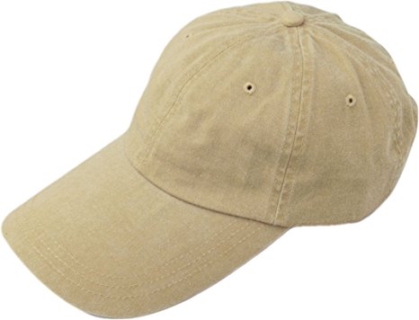 Adams Sunbuster Pigment Dyed Twill Cap With Extra Long Visor (Khaki) (ALL)